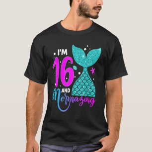 16 år gammal flicka 2 16:e födelsedagsdagen Sjöjun T Shirt