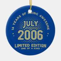 16 ÅR gammal juli 2006 Begränsad utgåva 16:e