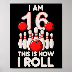 16 år gammal sovvagn Party 16:e födelsedagen är so Poster