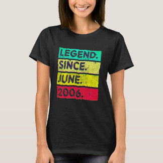 16 år gammal vintaglegend sedan juni 2006 16-årsda t shirt