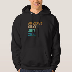 16-årig Fantastisk sedan juli 2006 16:e födelsedag Hoodie