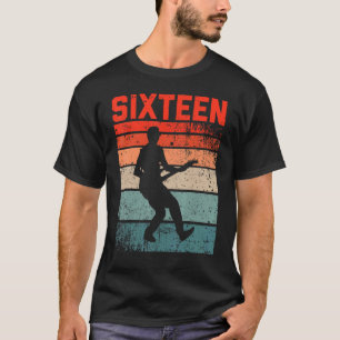 16-åriga 16:e födelsedagspojken Guitar Player Guit T Shirt