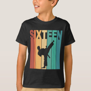16-års födelsedag Karate Taekwondo tema 16 år gamm T Shirt