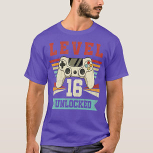 16 års gamla presenter på 16 års nivå utan lås 16: t shirt