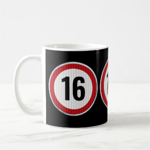 16-årsdag Hastighetsbegränsning Kaffemugg