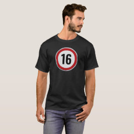 16-årsdagshastighetsskylt t shirt