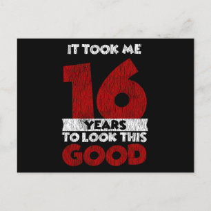 16-årspresent Fick mig att se bra ut 16-årsdag Vykort