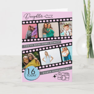 16-årspresent Filmremsa Foto Souvenir Dotter C Kort