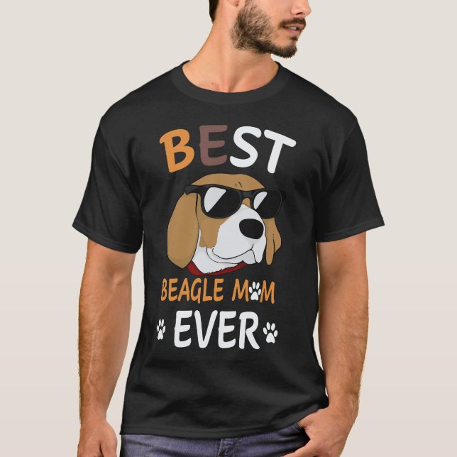 16 Bästa Beagle Mamma Någonsin Beagle T Shirt (Framsida)