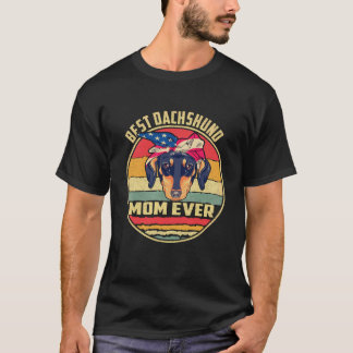 16 Bästa Dachshund Mamma Genom Tiderna Vintage T Shirt