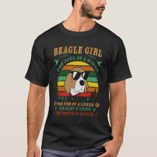 16 Beagle Girl - själen - Elden - Hjärtat - T Shirt