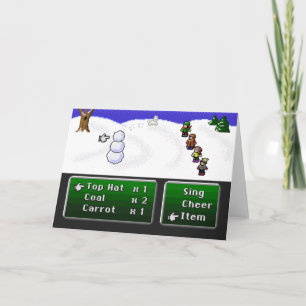 16-Bet RPG-snögubben Helgkort
