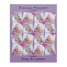 16 Bilder Kollage Precious Moments Lila