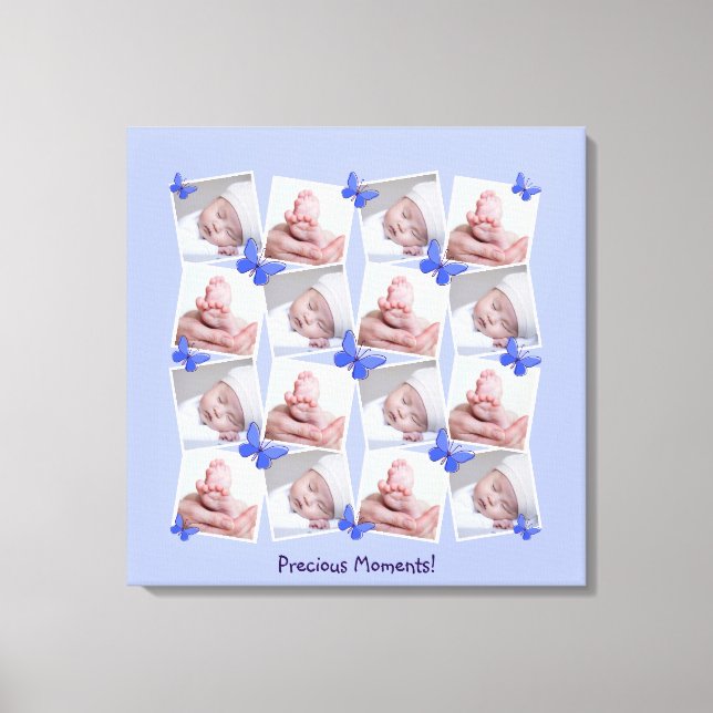 16 Bilder kollage Precious Moments Periwinkle Blue (Framsida)