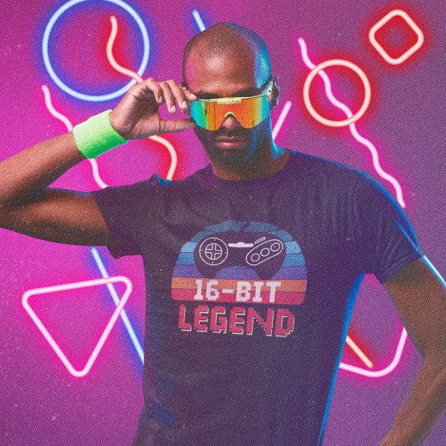 16-bitars förklaring - videospel t shirt (Skapare uppladdad)