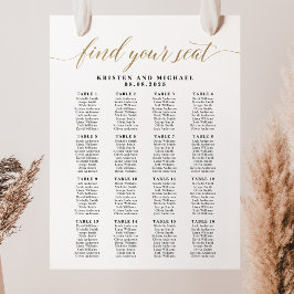 16 Bord 160 Gäster Hitta Din Plats Placeringsplan Poster