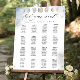 16 Bord eller mindre, stämpel för sätesdiagram Poster