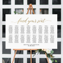 16 Bord Klassisk Hitta Din Plats Sittplatskarta Poster