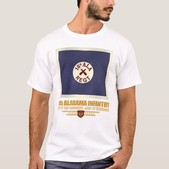 16:e Alabama-infanteri (f10) T Shirt (Framsida)