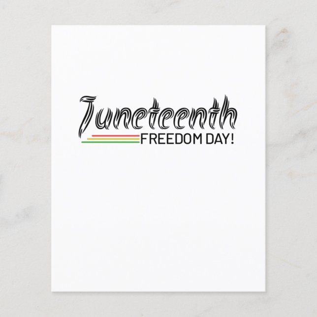 16:e århundradet, Frihet för afrikansk amerikan. Flygblad (Framsidan)