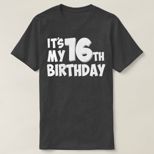 16:e årsdagen t shirt (Design framsida)