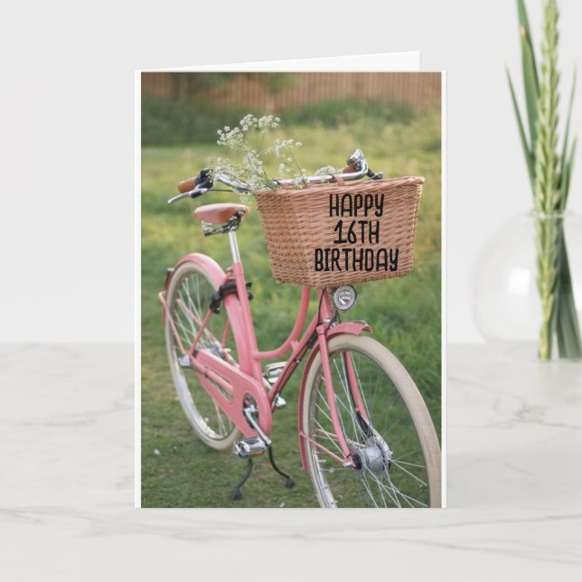 *16:e BIRTHDAY* NU KAN VI KÖRA EN BIL!!!!!! Kort (Framsida)