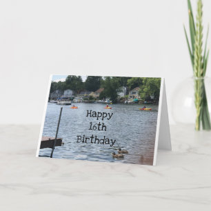 *16:e BIRTHDAY* SOM EN DAG I SJÖ! Kort