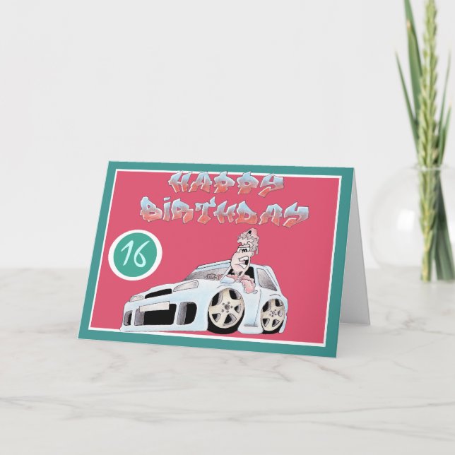 16:E BIRTHDAYCard-spangelMASSIVE I-TOON Kort (Framsida)