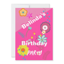 16:e Blommigten på födelsedagen: inbjudan till Ros