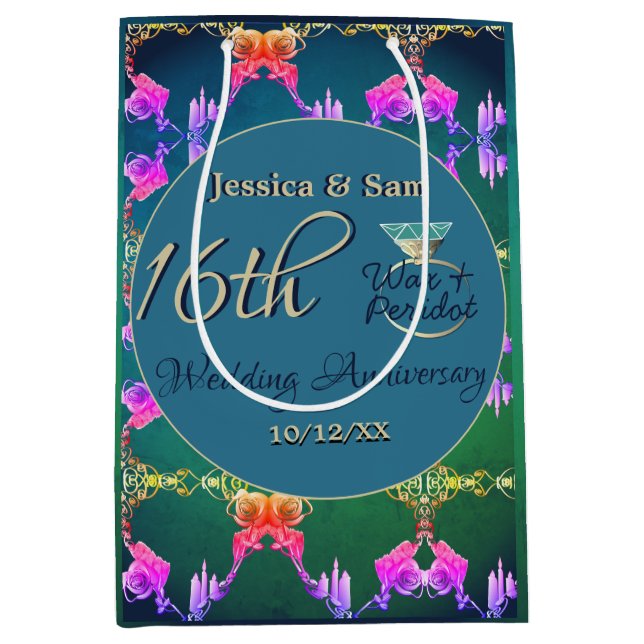 16:e Bröllop, Vax, Statisblomma, gift-fack (Framsidan)