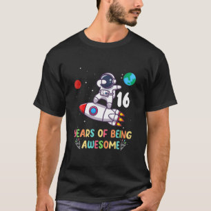 16:e födelsedag 16 år gammal pojke-unge-dabbing t shirt