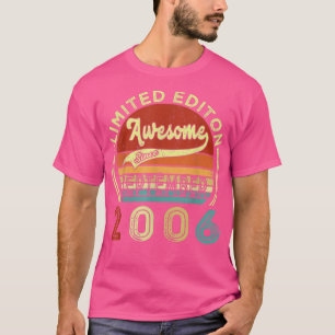 16:e födelsedag Gift Fantastisk sedan september 20 T Shirt