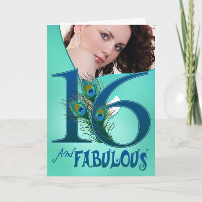 16:e födelsedag kort (Framsida)