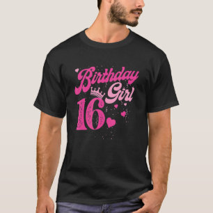 16:e födelsedag Krona 16 år gammal dag T Shirt
