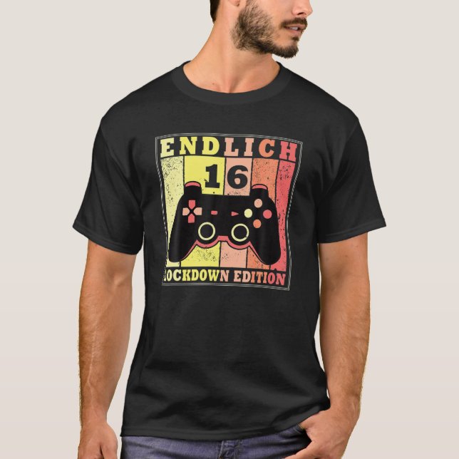 16:e födelsedag med 16 låsta upplagor - Retro T Shirt (Framsida)