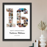 16:e födelsedag nummer 16 Anpassningsbarnas fotoko Poster<br><div class="desc">Fira tonårens milstolpe 16:e födelsedag med den här personligen 16 poster fotokollage. Anpassadets gåva är ett perfekt för att visning värdefulla minnen från ditt barns första år. Poster innehåller en samling foton som fångar in dessa speciella ögonblick och kan anpassas med ditt barns namn och födelsedatum. Det är ett unikt...</div>