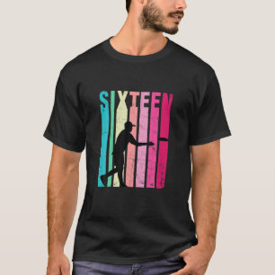 16:e födelsedag: Retro Disk Golf Player 16 år gamm T Shirt