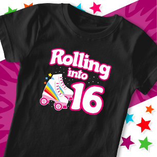 16:e födelsedag Roller Skatt 16 år gammalt Skate T Shirt
