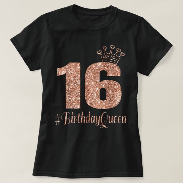 16:e födelsedag Tonåring Sweet sixteen 16 Ro T Shirt (Design framsida)