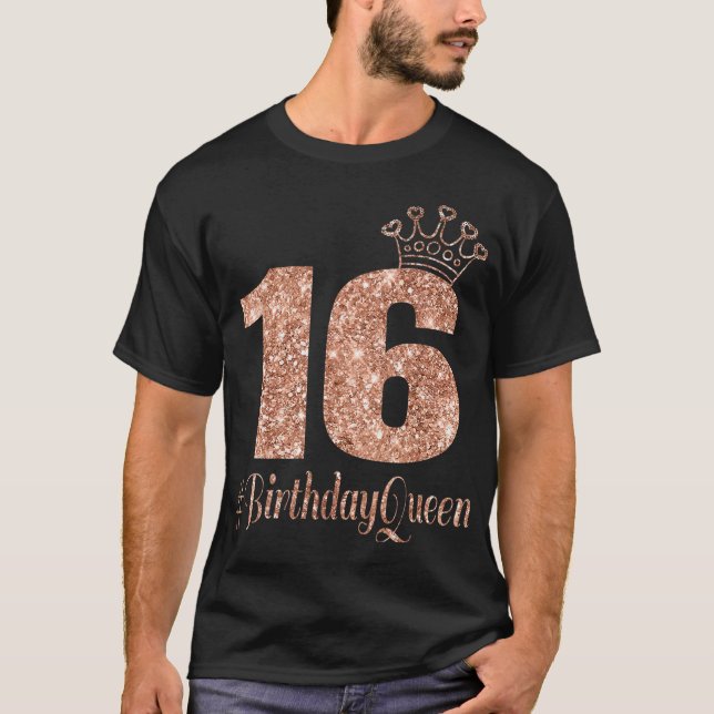 16:e födelsedag Tonåring Sweet sixteen 16 Ro T Shirt (Framsida)
