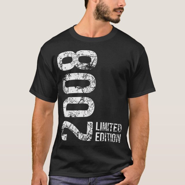 16:e födelsedagen 16 år gammal flicka Boy 2008 T Shirt (Framsida)