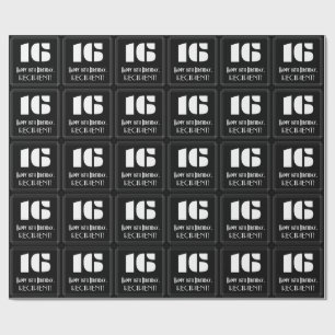16:e födelsedagen: Art Deco Inspired Titta "16" & Presentpapper