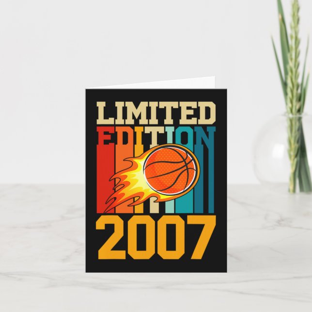 16:e födelsedagen: Basketball Begränsad utgåva 200 Kort (Framsida)