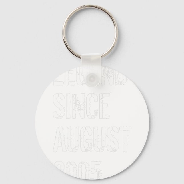 16:e födelsedagen Boys Girls, född augusti 2005 Nyckelring (Framsida)