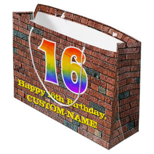 16:e födelsedagen: Roligt, Graffiti-Inspired Rainb