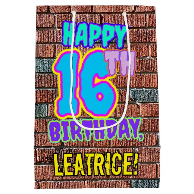 16:e födelsedagen: Roligt, Urban Graffiti Inspired (Baksidan)