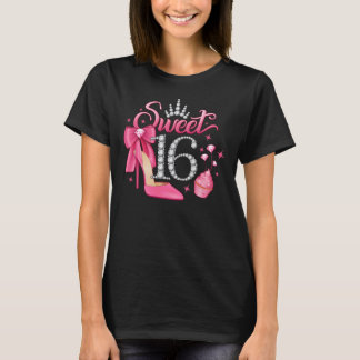 16:e födelsedagen. Söta 16-flickors T Shirt