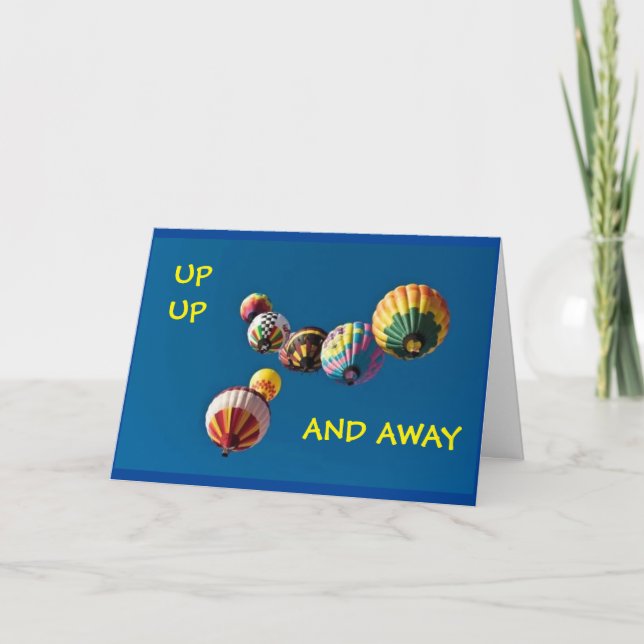 *16:e* FÖDELSEDAGEN - UPP UPP OCH BORT! Kort (Framsida)