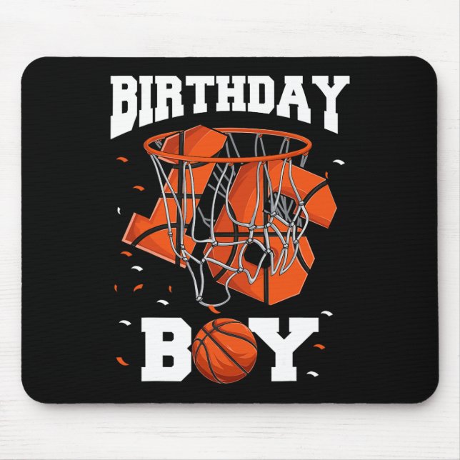 16:e födelsedagsdagen, basketboll - barn1 musmatta (Framsidan)