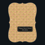 16:e Födelsedagsfesten Glam Underbar Gatsby Stil Inbjudningar<br><div class="desc">ANMÄRKNING: Det här är en platt utskriven bild, där upphöjda lagrar eller själva guld glitter. KONSTRUKTIONSINSAMLING: Glitter på guld mönster vid glitter över rosa. Matchande sexton, sextonde, sextonde, sexton Födelsedagsfester inbjudan. Inspiderade av Old Hollywood, den Underbarare Gatsby-eran och dagtid för glam, är denna partiinbjudan perfekt för elegant, sofistikerat, modernt firande....</div>